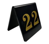 Acrylic Restaurant Number Plate, Acrylic Table Numbers for Events Black And White 1-70 Double Sided 8x8cm(Black,61~70)