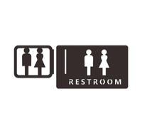 Acrylic Restroom Sign | Colors 1, 3, 4, 5, 6, Size 20cm x 12cm, Indoor And Outdoor Use: Acrylic Door Plate(108)