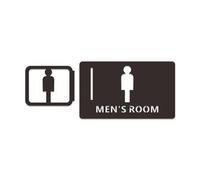 Acrylic Restroom Sign | Multicolor 20cm x 12cm Indoor Outdoor: Workplaces Shops Caravans(2)