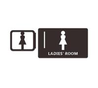 Acrylic Restroom Sign | Multicolor 20cm x 12cm Indoor Outdoor: Workplaces Shops Caravans(3)