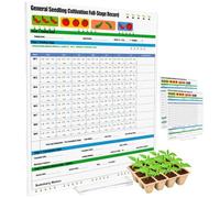 Acrylic Reusable Seedling Cultivation Record Board for Seed Starter Tray Seedling Tray (2PCS)