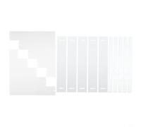 Acrylic Riser Display Stand Clear Step Shelf Organizer for Figures Collectibles Lipstick Perfume Jewellery Earring Presentation Rack Transparent Tiered Holder(five floors)