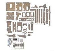 Acrylic Robot Arm Claw Kit for Arduino, 4-DOF DIY Electronics STEAM Learning Set with Gripper for Teens Ages 14+, Black(Orange)