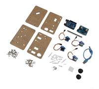 Acrylic Robot Arm Kit with Integrated Claw for Arduino Applications in STEM Labs and After-School Robotics Programs (Black Pro)