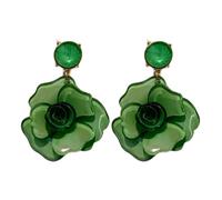 Acrylic Rose Flower Earrings Exquisite Flower Designs Drop Ear Studs Acrylic Earrings For Weddings And Dates