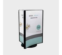 Acrylic Rotating Display Stand for A4 Documents in Home, Office, and Retail Settings