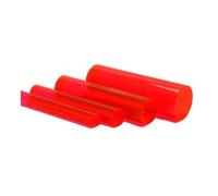 Acrylic Round Rod Clear, Green Red Yellow Orange Blue Clear Transparent Acrylic Plastic Round Rod Bar, PMMA Solid Rods 1pc(Red,8x500mm)