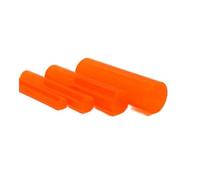 Acrylic Round Rod Clear, Green Red Yellow Orange Blue Clear Transparent Acrylic Plastic Round Rod Bar, PMMA Solid Rods 1pc(Oranje,3x500mm)