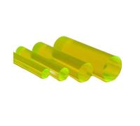 Acrylic Round Rod Clear, Green Red Yellow Orange Blue Clear Transparent Acrylic Plastic Round Rod Bar, PMMA Solid Rods 1pc(Grün,8x500mm)