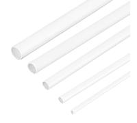 Acrylic Round Rod Solid Rod Plastic Welding Acrylic Hollow Round Tubes And Rods Multiple Sizes 25 Pcs For DIY Models