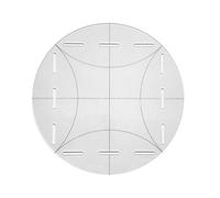 Acrylic Round Template Cutting Multifunctional Curve Clear Quilting Ruler L