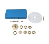 Acrylic Router Base Plate with 10-Piece Brass Guide Bushing Set, Centering Pin for Porter Cable and Woodworking Projects