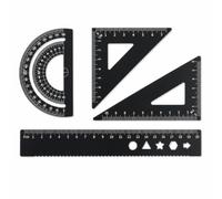 Acrylic Ruler Set, Geometry Tools, size to 2