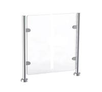 Acrylic Safety Barricade Entrance Gate, Durable Metal Fence Door for Supermarkets, Offices, Warehouses, and Libraries