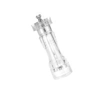 Acrylic Salt and Pepper Grinder, Refillable Flavor Grinder, Portable Peppercorn Grinders, Salts Shaker for Coarse Sea, Black Peppers, Dried Ginger, Adjustable Grinding at Kitchen, Colour Transparent