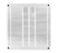 Acrylic Seashell Storage Solution, 5 6x5 6in with Dual Compartment Design for Collectors