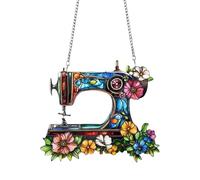 Acrylic Sewing Ornaments, Sewing Machine Ornament, Small Sewing Decor, Christmas Sewing Ornament, Home Sewing Pendant, Sewing Wall Pendant, Car Sewing Ornament, Acrylic Machine Pendant, Multi-Purpose