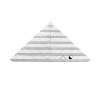 Acrylic Sewing Ruler for Quilting and Patchwork, Triangular Fabric Cutting Guide with Hollow Design, Multi-Shape DIY Measuring Tool, 23.3 x 12.2 cm