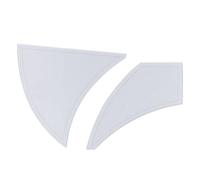 Acrylic Sewing Ruler Twisted Pinwheel Template Ruler Professional Designers Tailors Non Slip Transparent Lightweight 12 Inch 14 Inch 2PCS