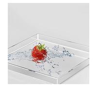 Acrylic Shallow Photo Props Shooting Tray, Floating Water Tank, Clear Display Showcase, Multifunction Food Cosmetic Storage Box Height5cm/1.97"(30x25x5cm/11.8x9.8x2in)