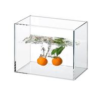 Acrylic Shallow Water Tank,Acrylic Bathroom Organizer,Water Ripple Photography Creative Tray,Acrylic Display Case Showcase for Shooting Food and Cosmetic (Color : 5mm-Clear, Size : 30x15x15cm)