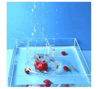 Acrylic Shallow Water Transparent Tray, Photography Shooting Tray, Countertop Storage Box, Floating Photo Props Box(100x60x6cm/39.4x23.6x2.4in)