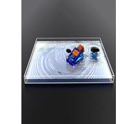 Acrylic Shallow Water Transparent Tray Photography Tray Decorative Tray Table Storage Box Floating Photography Props Box (height: 6cm)(40x30x6cm)