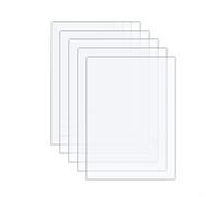 Acrylic Sheet Set with 5 Transparent Panels for Art Displays and Crafting Solutions (5x7inch)