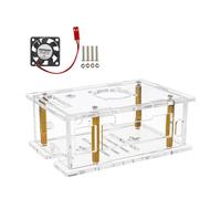 Acrylic Shell For RV2 Featuring Simple Assembly Heat Dissipation Development Board Clear Case Replace Electronics Project Shell