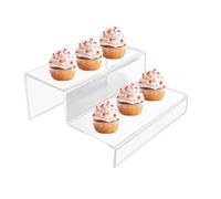 Acrylic Shelves Display, Eye-catching Acrylic Stand Riser, 2/3 Layers Display Stand, Ladder Display Rack, Candy Bar Risers for Jo Shoes