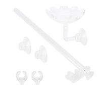 Acrylic Shrimp Feeder Tube with Holder Clip and Feeding Bowl Set, Aquarium Accessory for Precise Fixed - Point Feeding in Fish Tanks and Aquascapes (35cm)