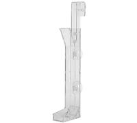 Acrylic Shrimp Feeder Tube with Transparent Feeding Tray, Integrated Fish Tank Feeder Plate for Shrimp and Small Fish, Includes Suction Cups and Hanging Pole for Easy Aquarium Moun (Medium Size)