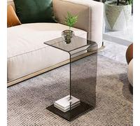 Acrylic Side Table for Sofa Small Transparent Accent Table Narrow Center/Night Stand for Living Room & Bedroom (30 * 30 * 65CM)