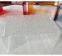 Acrylic Side Table for Sofa Transparent Small Accent Table Narrow Nightstand/Coffee Table for Living Room & Bedroom (H: 30 * 30 * 55CM)