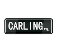 Acrylic Sign - Carling Ave Acrylic Plastic Sign Thick Acrylic Self-Adhesive Modern Design Sign Easy To Install 8x3 inch