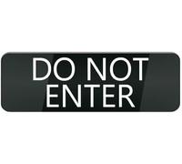 Acrylic Sign Do Not Enter Suitable for Door Wall Home Office Business Durable & Clear 3x9 inch.