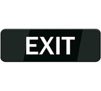 Acrylic Sign Exit Security informative with Symbols Great for Home Office Business Gift Women Men Suitable for Emergency exits Buildings 3x9 inch.