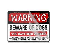 Acrylic Sign For Wall Beware Of Dog Sign Long Lasting With Double Sided Tape In The Back - 6" X 8"Inch