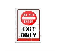 Acrylic Sign For Wall Do Not Enter Exit Only Room Decor Indoor & Outdoor Signs For Home Office Work 6" X 8"