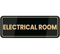 Acrylic Sign for Wall Electrical Room Door Wall Sign Long Lasting with Double Sided Tape Gift for Women Men Suitable for Utility Rooms Maintenance Areas Facilities 3x9 inch.