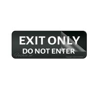 Acrylic Sign For Wall Exit Only Do Not Enter Sign 10"X3" Thick Acrylic Self-Adhesive Modern DeSign Easy To Install