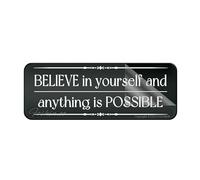 Acrylic Sign For Wall Fancy Believe In Yourself And Anything Is Possible Wall Or Door Sign 10"X3" Thick Acrylic Self-Adhesive Modern DeSign Easy To Install