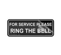 Acrylic Sign For Wall For Service Please Ring The Bell Reception Retail Shop 10"X3" Thick Acrylic Self-Adhesive Modern DeSign Easy To Install