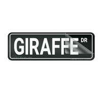 Acrylic Sign For Wall Giraffe Dr Long Lasting With Strong Clean Adhesive Tape In The Back - 10" X 3"Inch