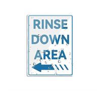 Acrylic Sign For Wall Rinse Down Area Left Arrow Acrylic Plaque With Strong Adhesives For Door Offices Businesses House Home Outdoor 6"X8"
