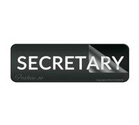 Acrylic Sign For Wall Secretary Signlong Lasting With Strong Clean Adhesive Tape In The Back - 10" X 3"Inch