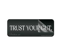 Acrylic Sign For Wall Trust Your Gut Wall Or Door Signlong Lasting With Strong Clean Adhesive Tape In The Back - 10" X 3"Inch
