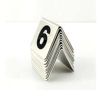 Acrylic Sign Holde,Acrylic Covers, Table Numbers Stainless Steel Tent Style Table Numbers - Best for Rustic Receptions(1 40)