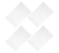 Acrylic Sign Holder 4pcs with Top Suspension Holes for Hospitality | Rectangle Menu Display, Wall Mountable Hanging Installation, Easy Content Swaps for Cafe and Office Use