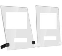 Acrylic Sign Holder, Poster Menu Holders, Acrylic Sign Holder Clear Picture Poster Menu Flyer Display Black White Multiple Sizes(Wit,Vertical-A3)
